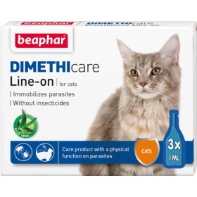 Dimethicare Beaphar - спот он без инсектициди за котки 3 бр.